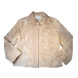 Yvonne Marie Real‎ leather brown jacket